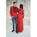 Embroidered Man&Woman Set "Fantasy" red